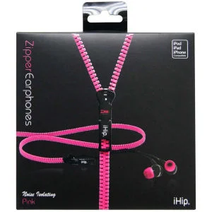 iHip Zip verhedderungsfreie Ohrhörer - Pink Bild 1