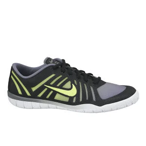Nike Damen Free 3.0 Studio Dance Trainingsschuhe - cool grau/leuchtgrün/schwarz - UK 4 - Grau Bild 1