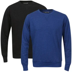 Brave Soul Herren 2er-Pack Jones Sweatshirt - Kohle/Cobalt - S - Charmarl/Cobalt Marl Bild 1