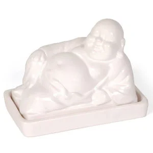 Buddha Butter Dish - White Bild 1