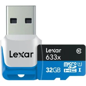 Lexar 32GB Class 10 High Speed Micro SDHC Memory Card with USB 3.0 Card Reader Bild 1