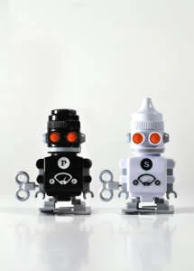 Salz- und Pfefferstreuer Roboter Bild 1