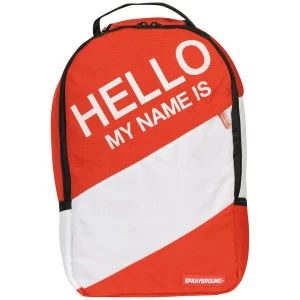 Sprayground Hello My Name Is Deluxe Backpack - Red Bild 1