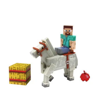 Minecraft Steve With Horse Bild 1