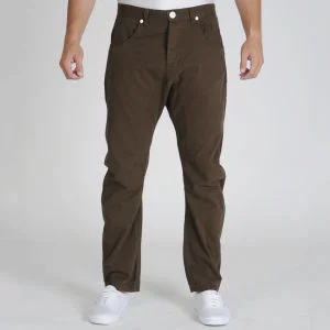 Soul Star Men's Ticket Chinos - Khaki - 28R - Kaki Bild 1