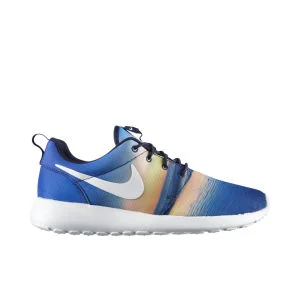 Nike Männer Roshe Run Laufschuhe - MarineBlau/Weiß - 8.5 - Blau Bild 1