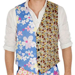 Foul Fashion Men's Waistcoat - Multi - S - Bunt Bild 1