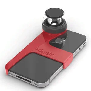 Kogeto Dot 360 Degrees Panoramic Video Camera Lens for iPhone 4 and 4S - Red Bild 1