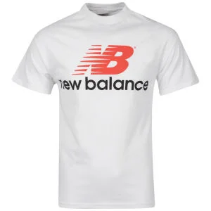 New Balance Men's White Back Logo T-Shirt - S - Weiß Bild 1