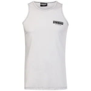 Gymheadz Herren Weiß Fitness Tank Top - S - Weiß Bild 1