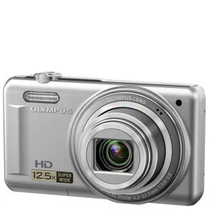 Olympus VR-320 Digital Camera (14MP, 12.5x Super Wide Optical Zoom, 3-Inch LCD) - Silver - Grade A Refurb Bild 1