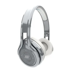 SMS Audio By 50 Cent Sync Wireless Over Ear Bluetooth Headphones - Silver Bild 1