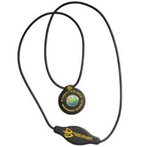 Power Balance -The Original Performance Pendant Black With Yellow Lettering Bild 1
