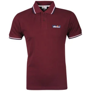 Ellesse Men's Challenge Polo Shirt - Burgundy - S - Bordeauxrot Bild 1