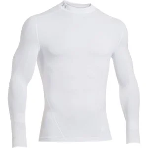 Under Armour Men's Evo Coldgear Compression Long Sleeve Mock - White/Steel - S - White/Steel Bild 1