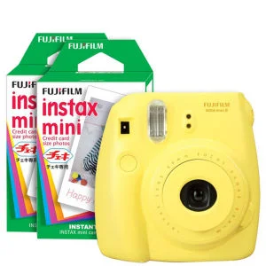 Fujifilm Instax Mini 8 Instant Photo Camera Bundle with 40 Photo Film Pack - Yellow Bild 1