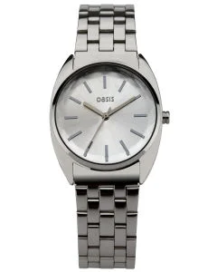 Oasis Bracelet Round Case Watch - Gunmetal Bild 1