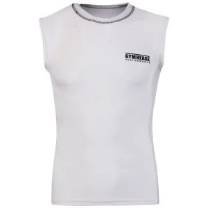 Gymheadz Herren Performance Skin Range Weste Weiß - S - Weiß Bild 1