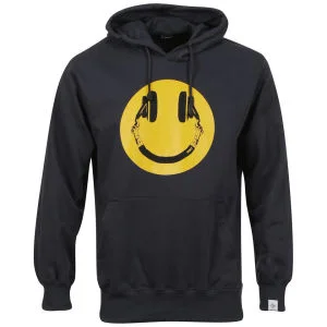 Addict Men's Smiley Hoody - Black - S - Schwarz Bild 1