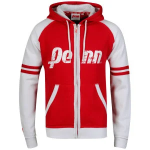 Penn Men's Zip Thru Loo Hoody - Red/White/Red - S - Red/White Bild 1