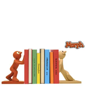 Morph und Chas Buchstützen Bild 1