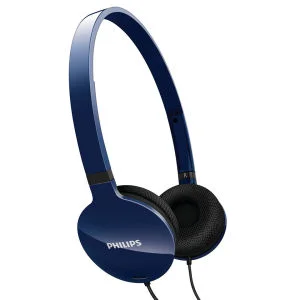 Philips SHL1700BL/10 Lightweight Foldable Headphones - Blue Bild 1
