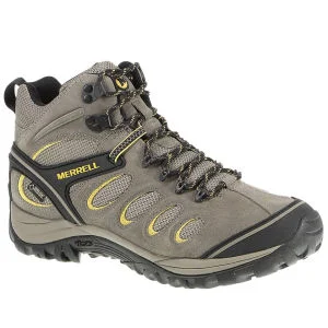 Merrell Men's Chameleon 5 Mid Ventilator Gore Tex Hiking Boots - Boulder/Yellow - 7 - Boulder/Yellow Bild 1