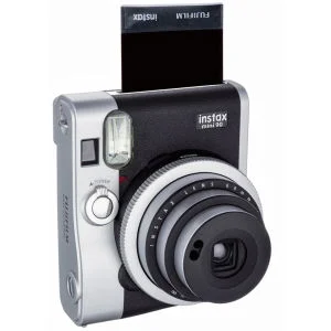 Fujifilm Instax Mini 90 Instant Photo Camera Bundle with 20 Photo Film Pack - Black Bild 1