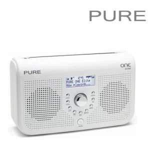 Pure Outlet ONE Elite DAB Radio, White - Manufacturer Refurbished Bild 1