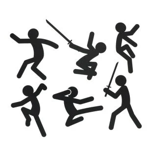 Stickmen Action Stickers Bild 1