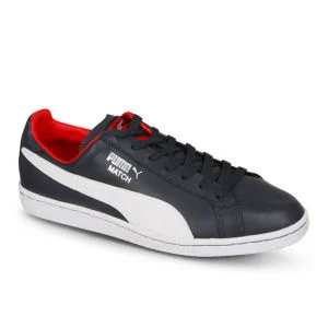 Puma Herren Match Solid Trainingsschuh Marine/Rot/Weiß - 6 - Navy/Red/White Bild 1