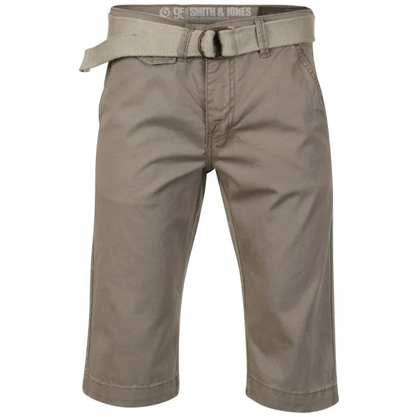Smith & Jones Men's Chinso Belted Chino Shorts - Sage - 28 waist - Sage Bild 1