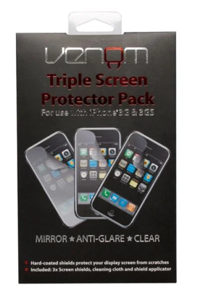 Venom Triple Screen Protector Pack (for iPhone 3G & 3GS) Bild 1