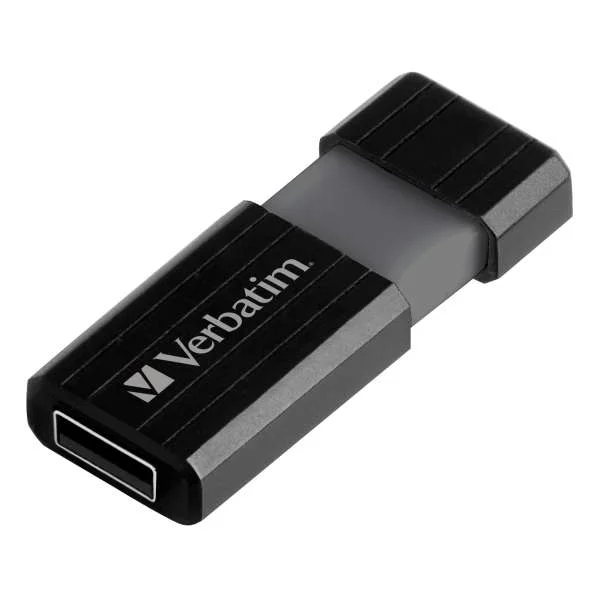 Verbatim USB 2.0 16 GB Flash Drive - Pin Stripe Black Bild 1