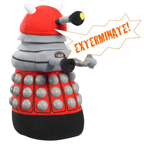 Doctor Who: Medium Red Dalek Talking Plush Bild 1