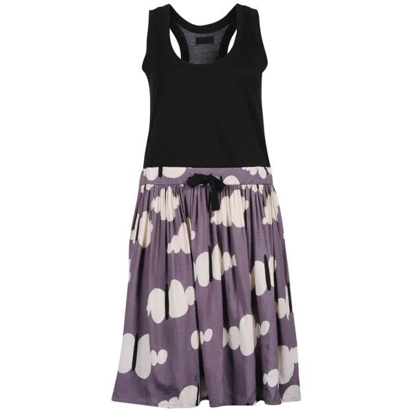 Numph Women's Vibe Cloud Print Dress -Shade Grey - M - Grau Bild 1
