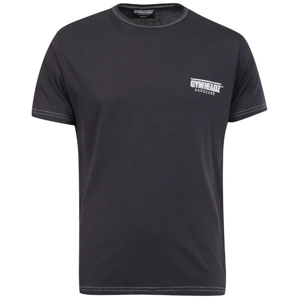 Gymheadz Sportswear Men's Hardcore T-Shirt - Grey - S - Schwarz Bild 1