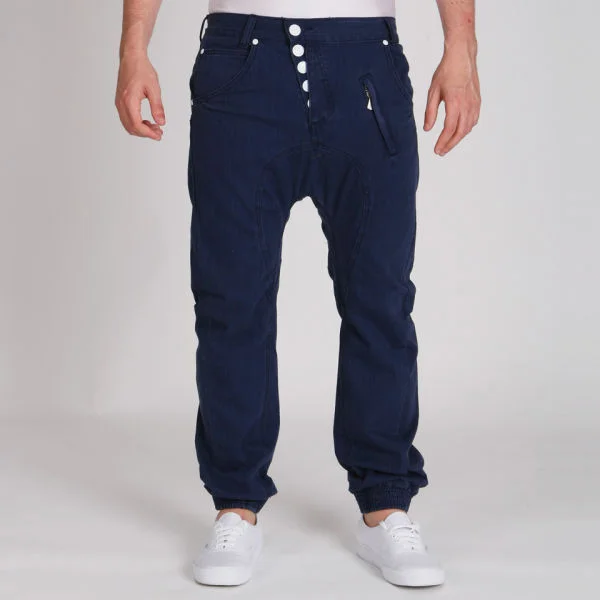 55 Soul Men's Cuffed Chinos - Navy - 30R Bild 1