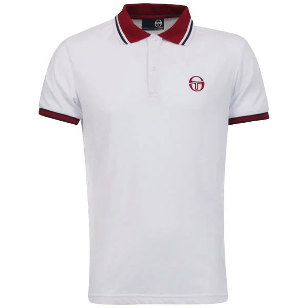 Sergio Tacchini Men's Society Polo-Shirt - White - S - Weiß Bild 1