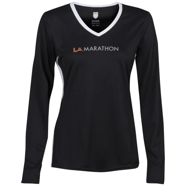 K-Swiss Women's Accomplish Long Sleeved Top - Black/White - XS - Black/White Bild 1