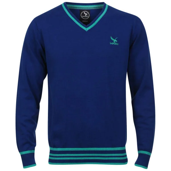 Benzini Men's Penn V-Neck Knit - Cobalt - S - Cobalt Bild 1