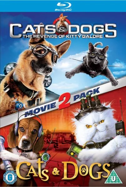 Cats and Dogs - Double Pack (Cats and Dogs / Cats and Dogs: The Revenge of Kitty Galore): Triple Play (Includes Blu-Ray, DVD and Digital Copies) Bild 1
