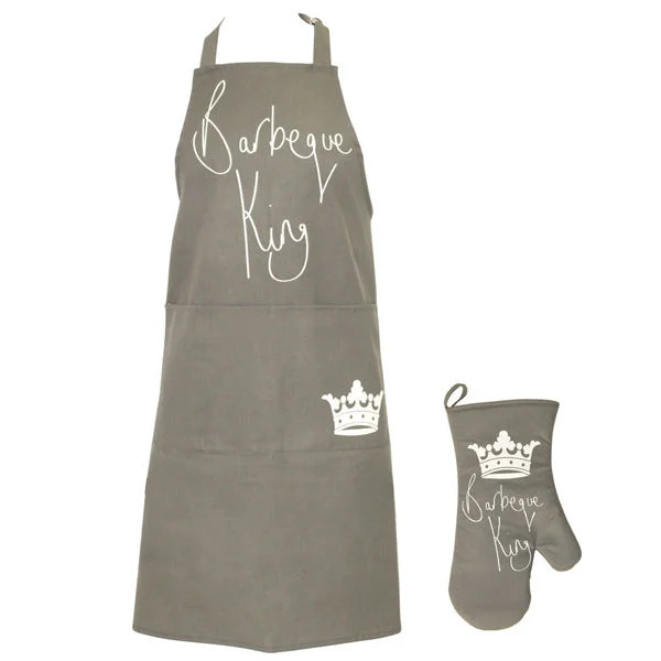 BBQ King Apron and Mitt Set Bild 1