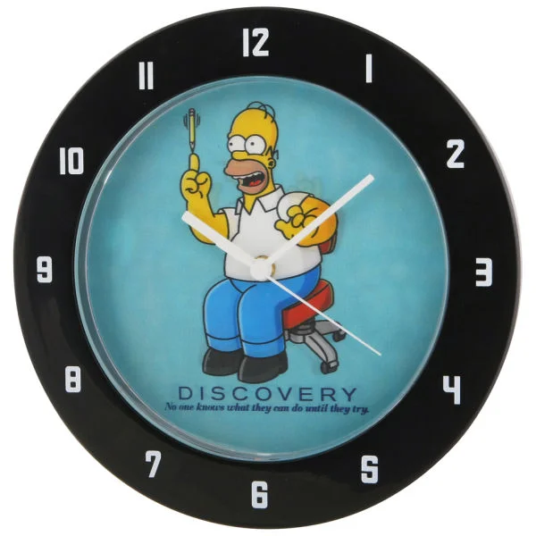 Homer Simpson Lenticular Lens Wall Clock Bild 1