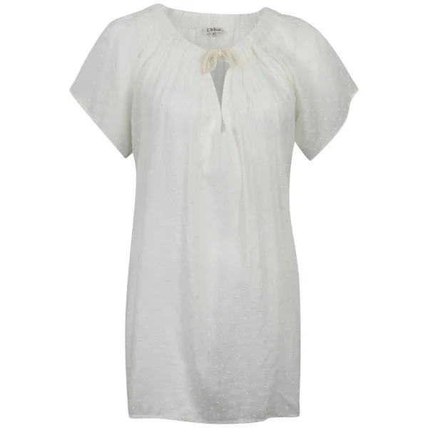 Chloe Women's Blouse Dress - Cream - 12 - Cream Bild 1