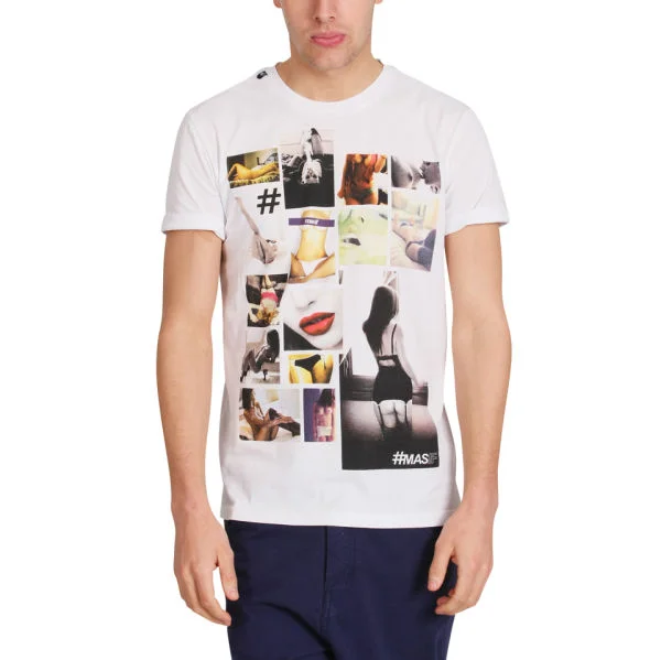 #Mas-if Men's Tesseslate T-Shirt - White - S - Weiß Bild 1