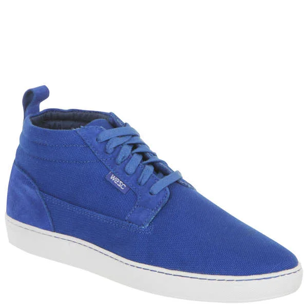 WESC Men's Hagelin Mid Top Trainer - Royal Blue - 7 - Royal Blue Bild 1