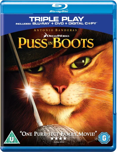 Puss in Boots - Triple Play (Blu-Ray, DVD and Digital Copy) Bild 1