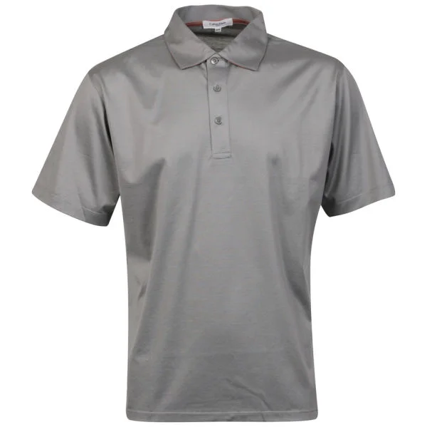 Calvin Klein Men's 3 Button Golf Polo - Light Grey - M - Hellgrau Bild 1