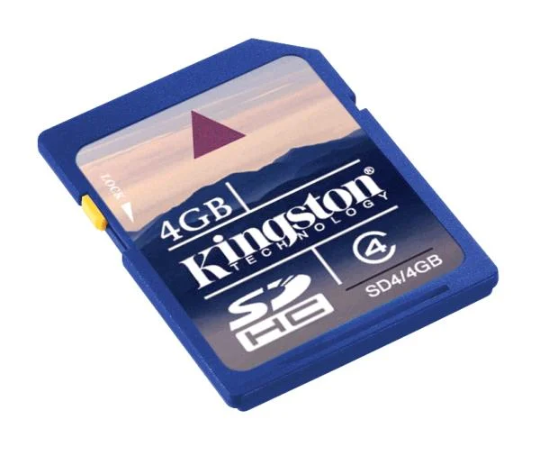 Kingston 4GB SDHC Card - Class 4 (SD4/4GB) Bild 1